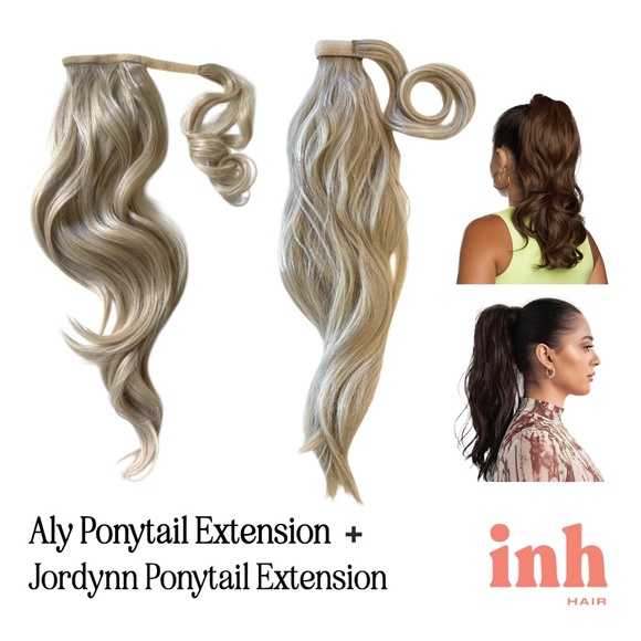 *Never Worn* INH Ponytail Extensions x2: Jordynn & Aly, 18" Sandy Blonde - Picture 1 of 9
